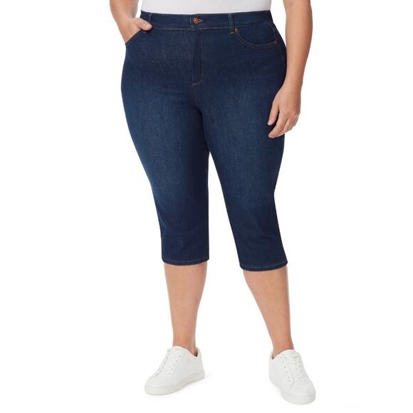 Gloria Vanderbilt Women's Amanda Capri Jeans Madison Plus Size 16W - Picture 1 of 3